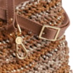 Bolsa Hobo Couro Dourado/Marrom - imagem 5