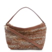 Bolsa Hobo Couro Dourado/Marrom - imagem 1