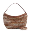 Bolsa Hobo Couro Dourado/Marrom - imagem 2