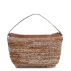 Bolsa Hobo Couro Dourado/Marrom - imagem 3