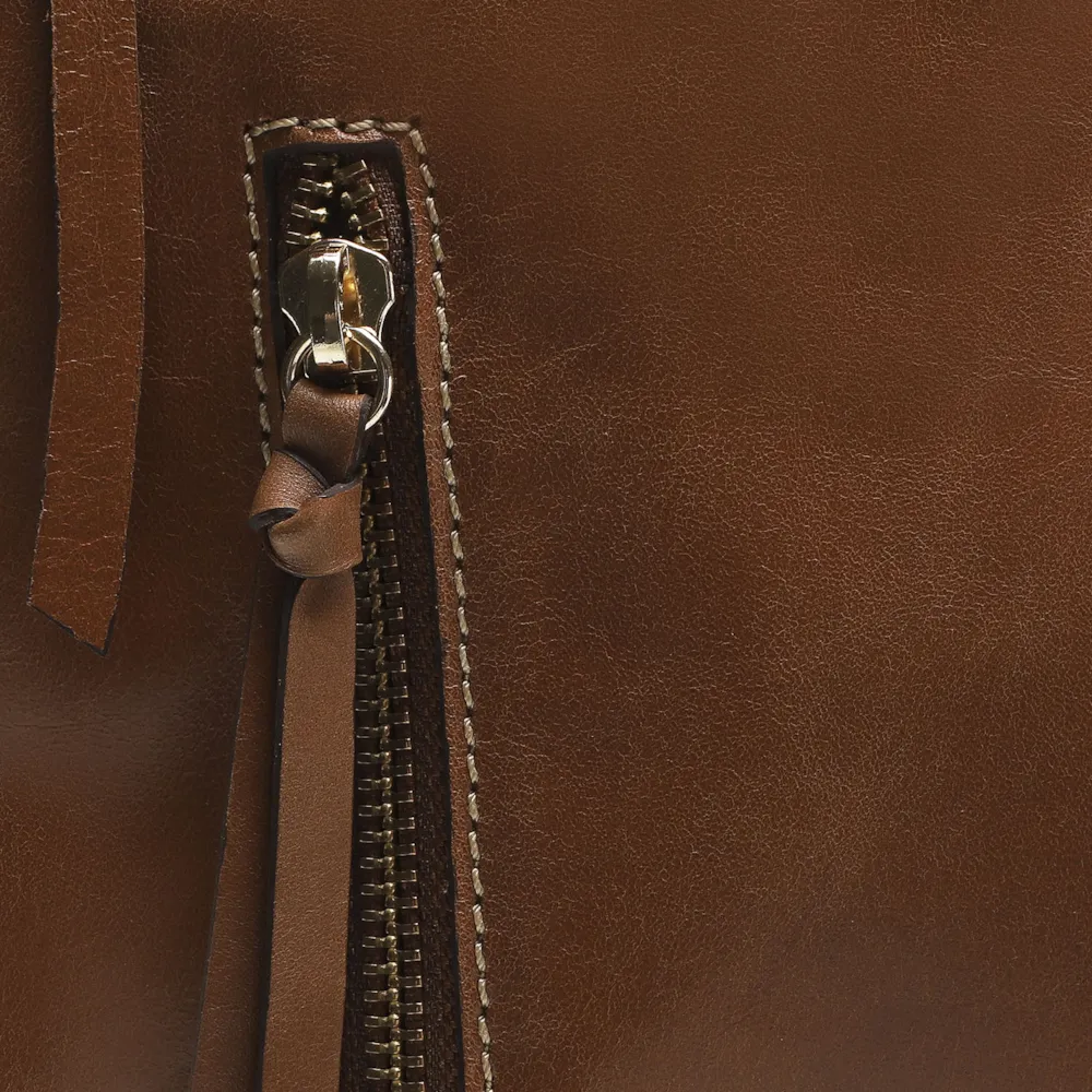 Bolsa Hobo Couro Marrom - imagem 5