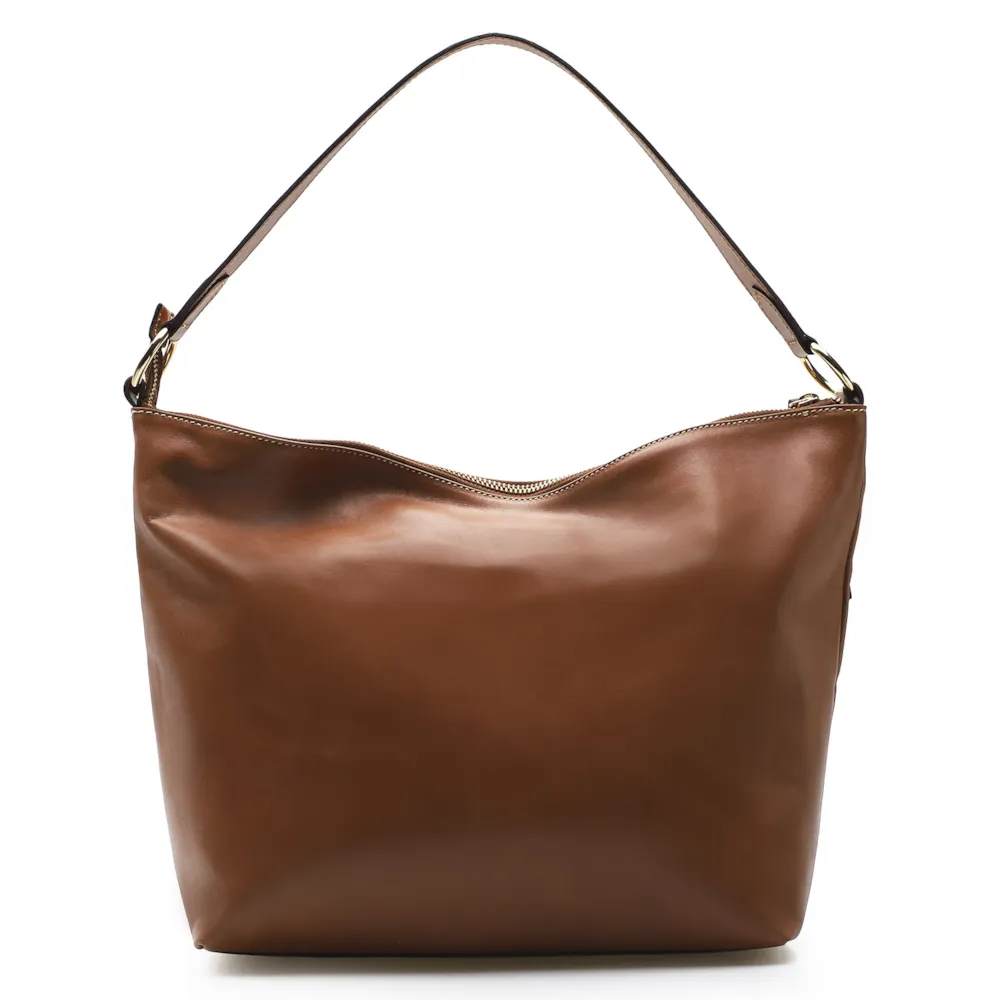 Bolsa Hobo Couro Marrom - imagem 3