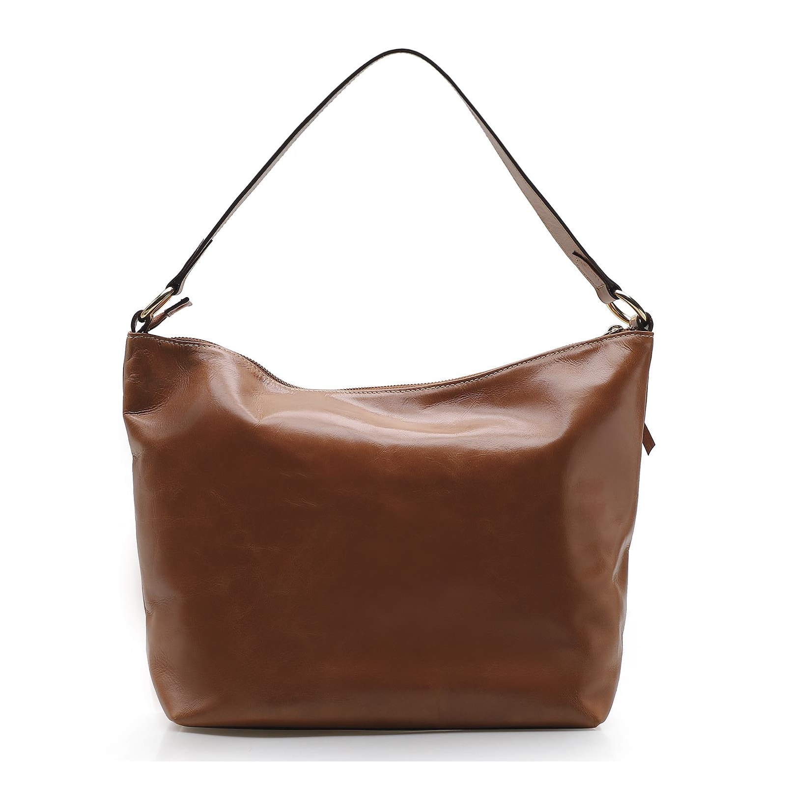 Bolsa Hobo Couro Marrom