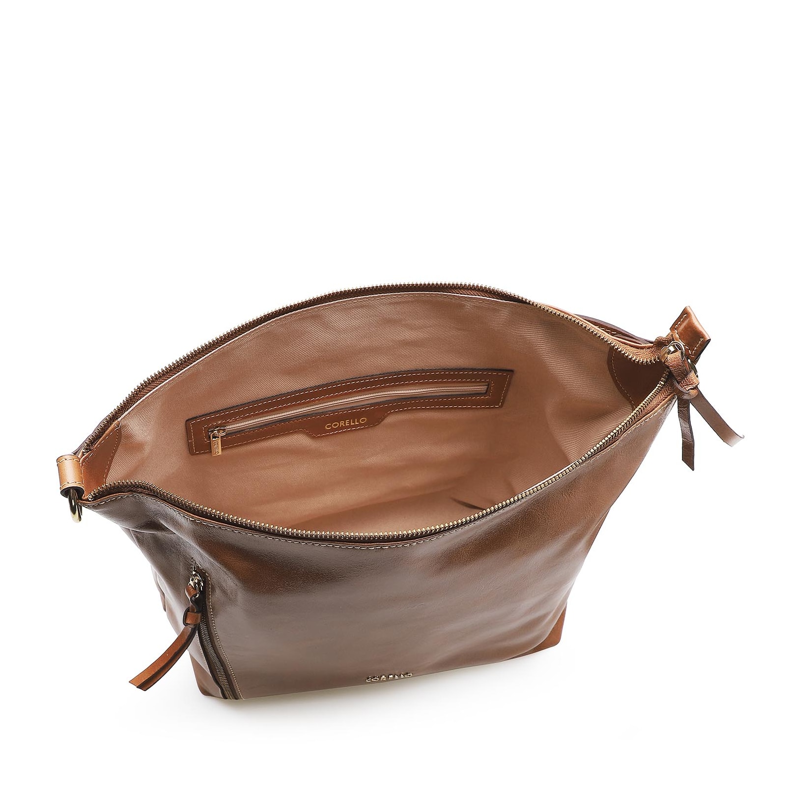 Bolsa Hobo Couro Marrom