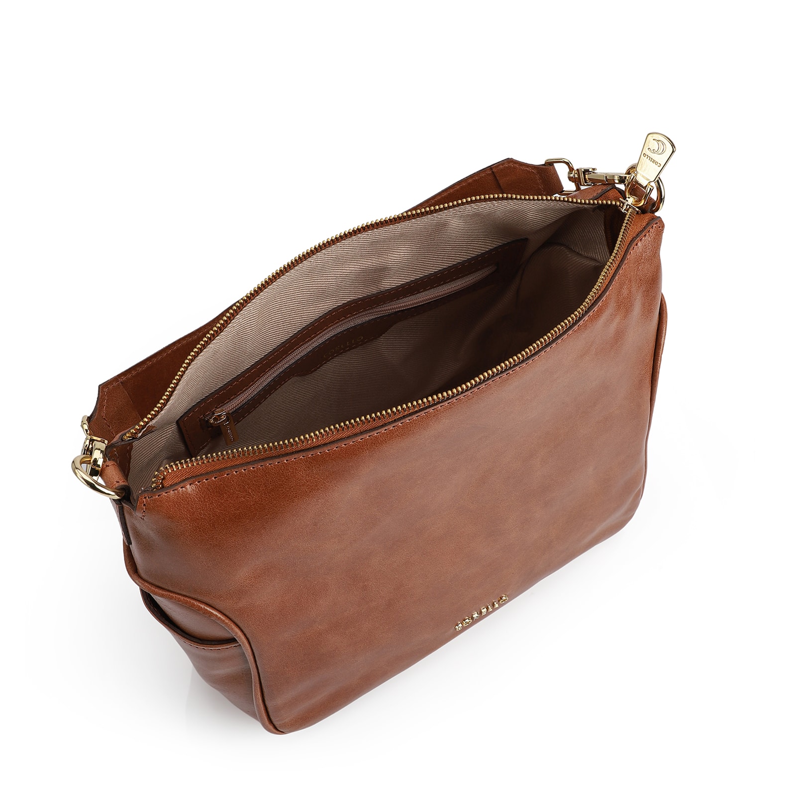 Bolsa Hobo Couro Marrom