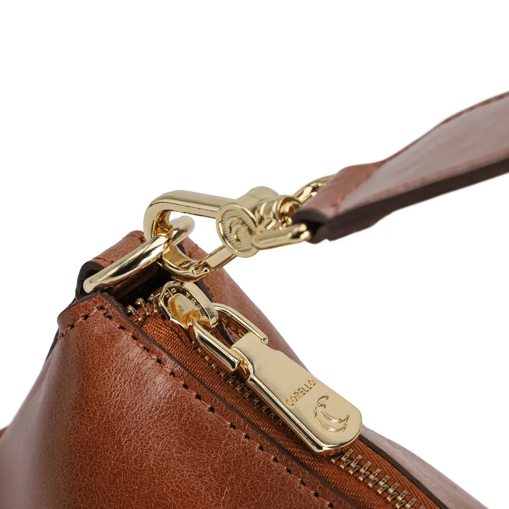 Bolsa Hobo Couro Marrom - imagem 5