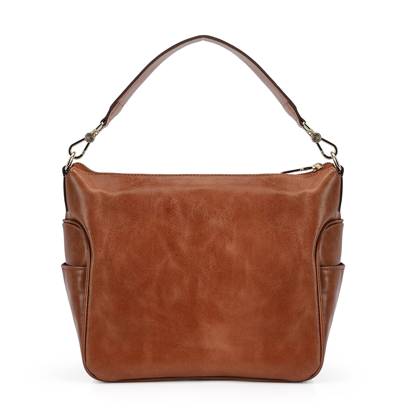 Bolsa Hobo Couro Marrom