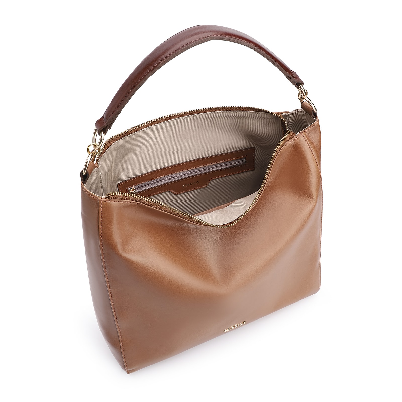 Bolsa Hobo Couro Marrom