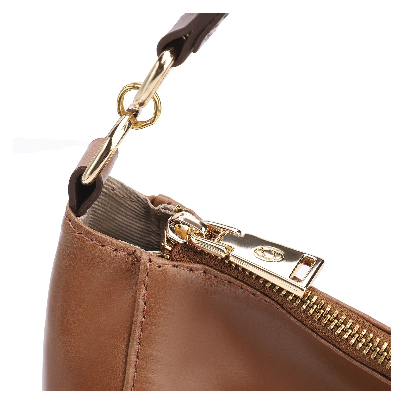 Bolsa Hobo Couro Marrom