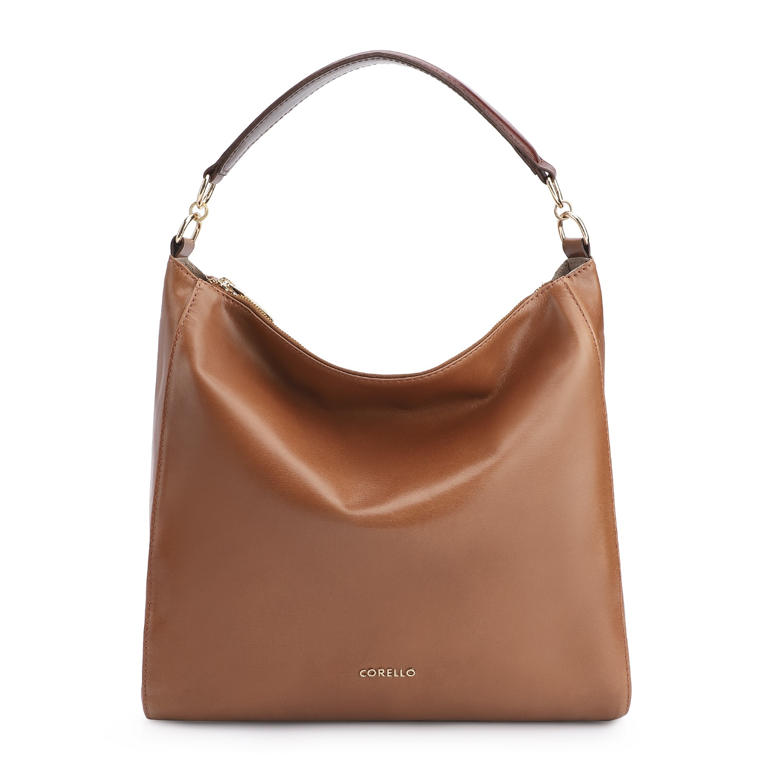 Bolsa Hobo Couro Marrom