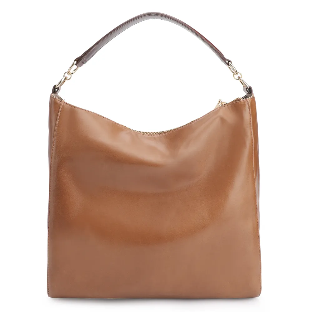 Bolsa Hobo Couro Marrom - imagem 3