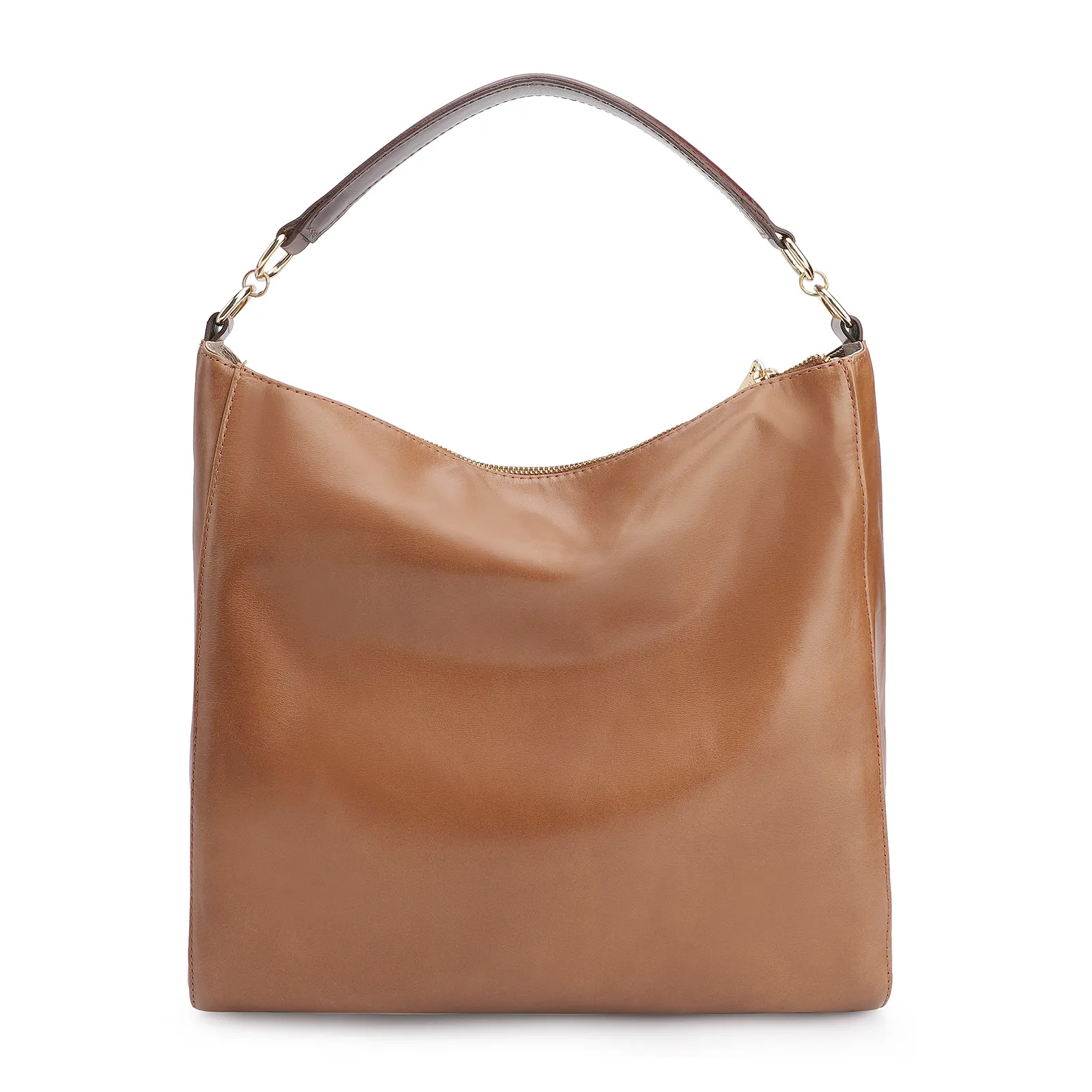 Bolsa Hobo Couro Marrom