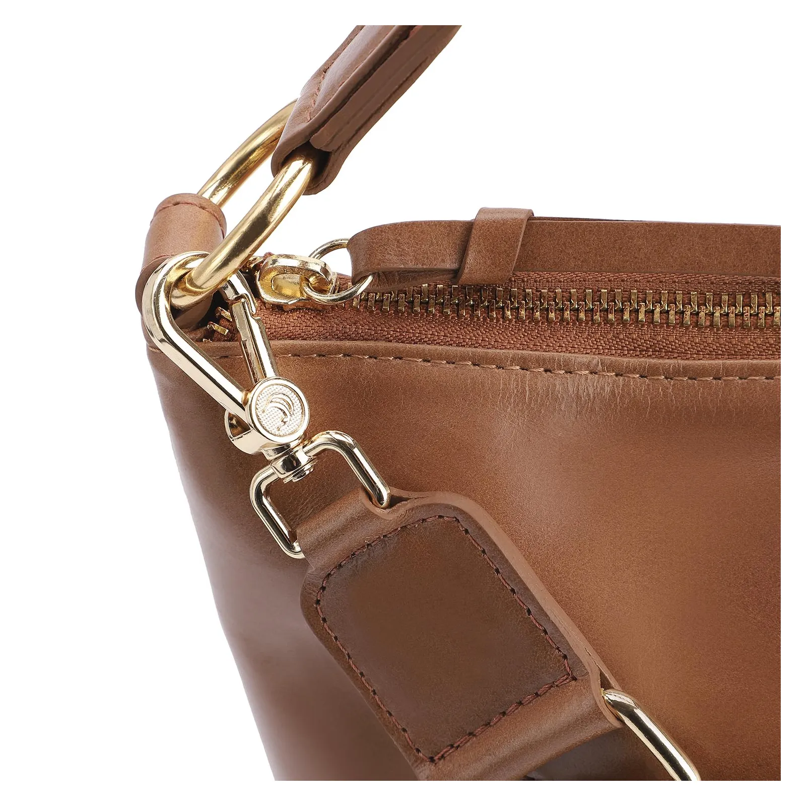Bolsa Hobo Couro Marrom