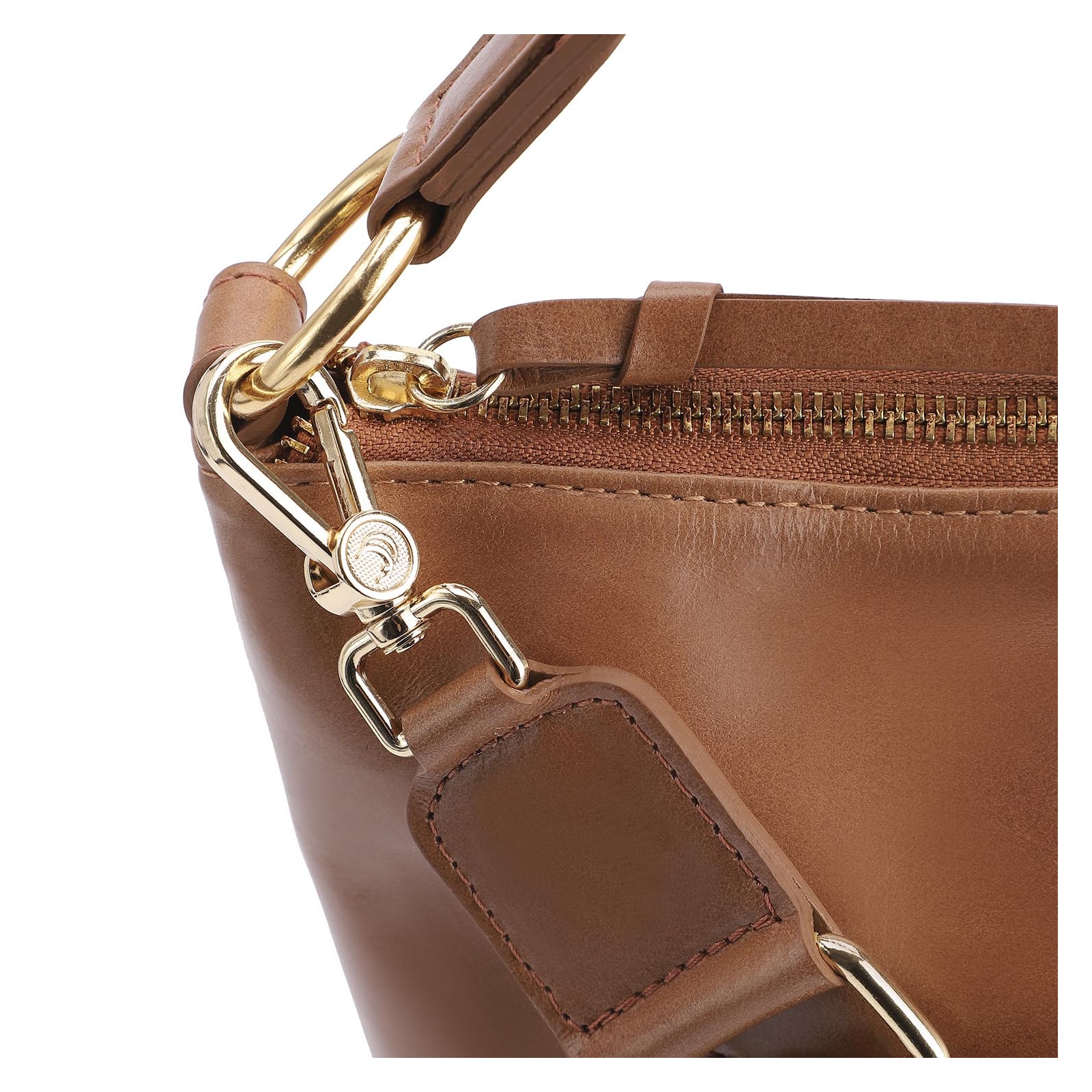 Bolsa Hobo Couro Marrom
