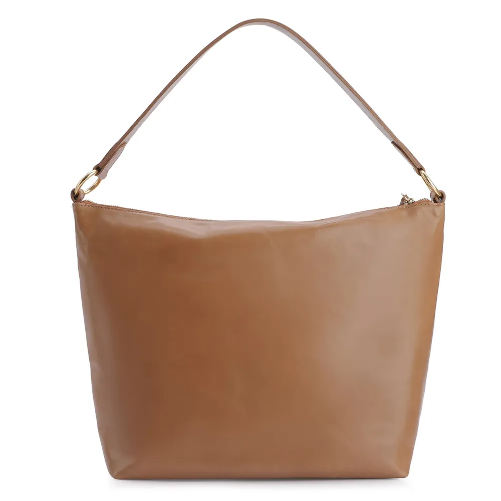 Bolsa Hobo Couro Marrom - imagem 3