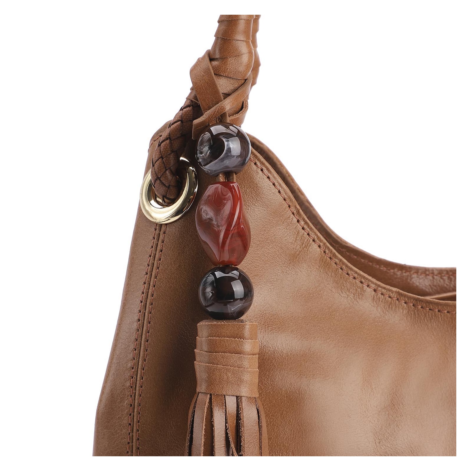 Bolsa Hobo Couro Marrom