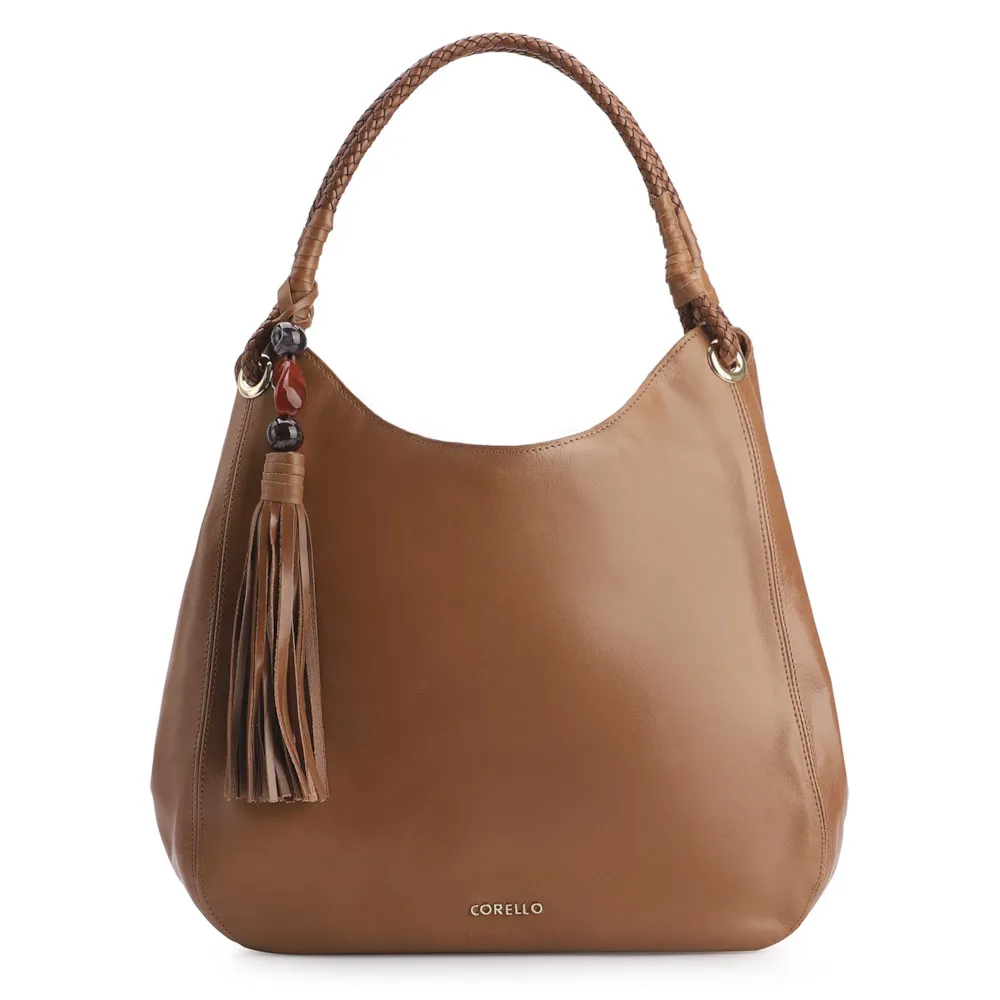 Bolsa Hobo Couro Marrom