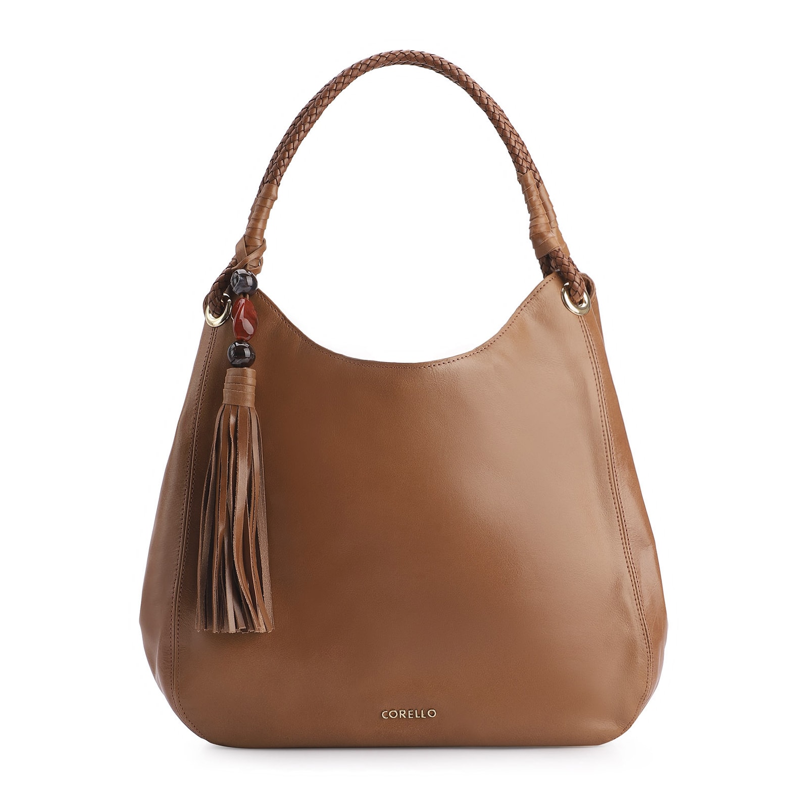 Bolsa Hobo Couro Marrom