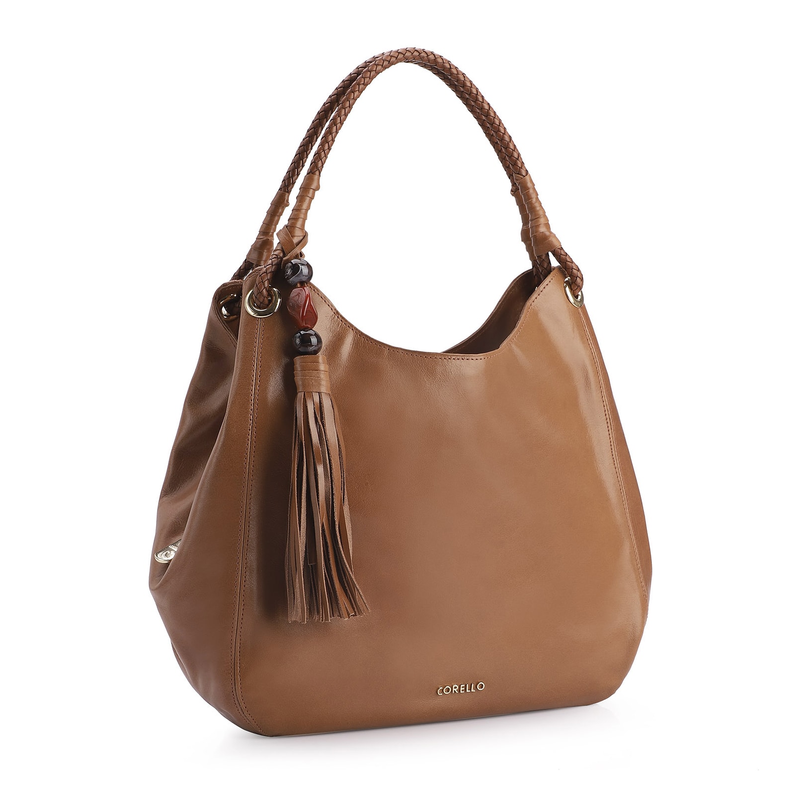 Bolsa Hobo Couro Marrom