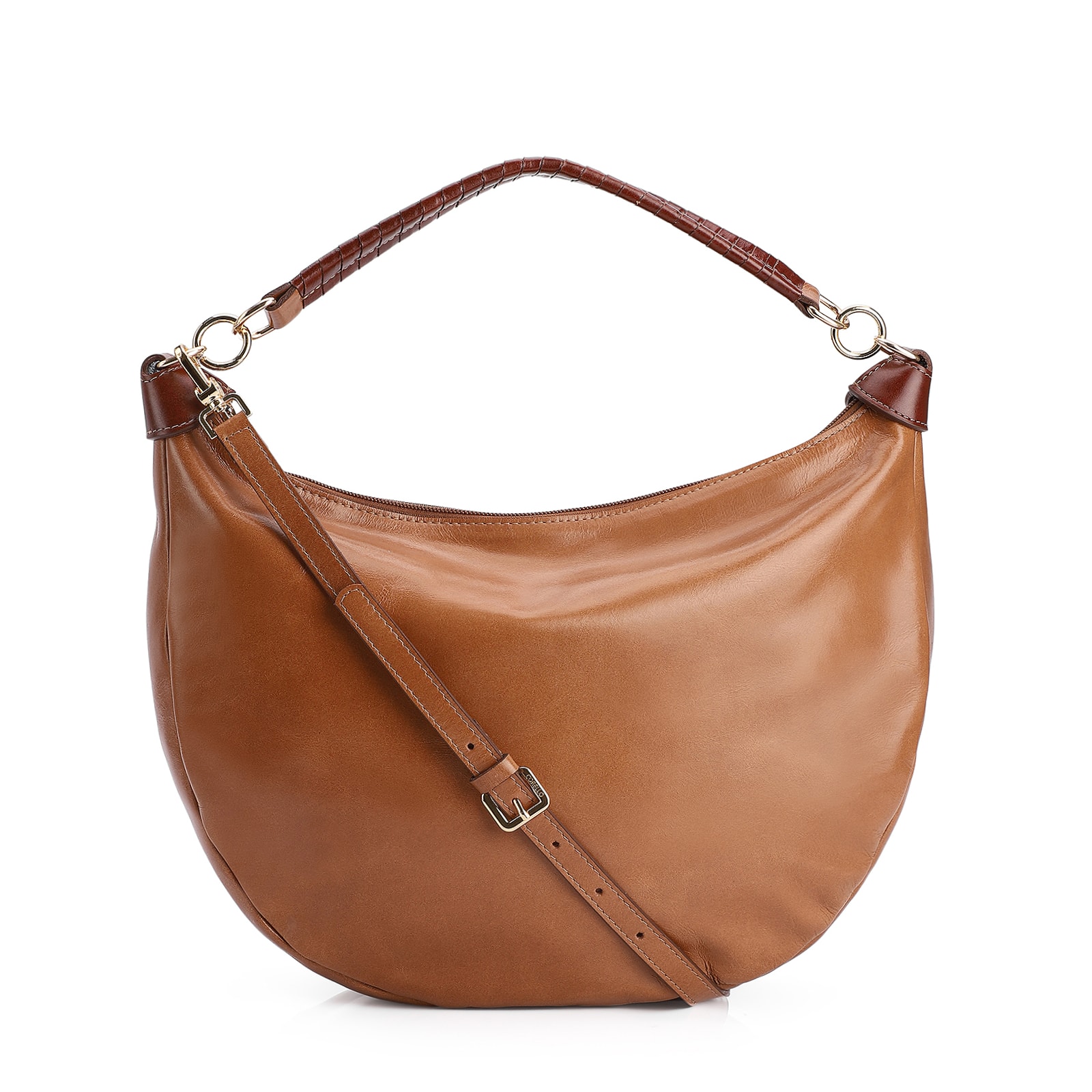 Bolsa Hobo Couro Marrom