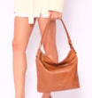 Bolsa Hobo Couro Marrom - imagem 2