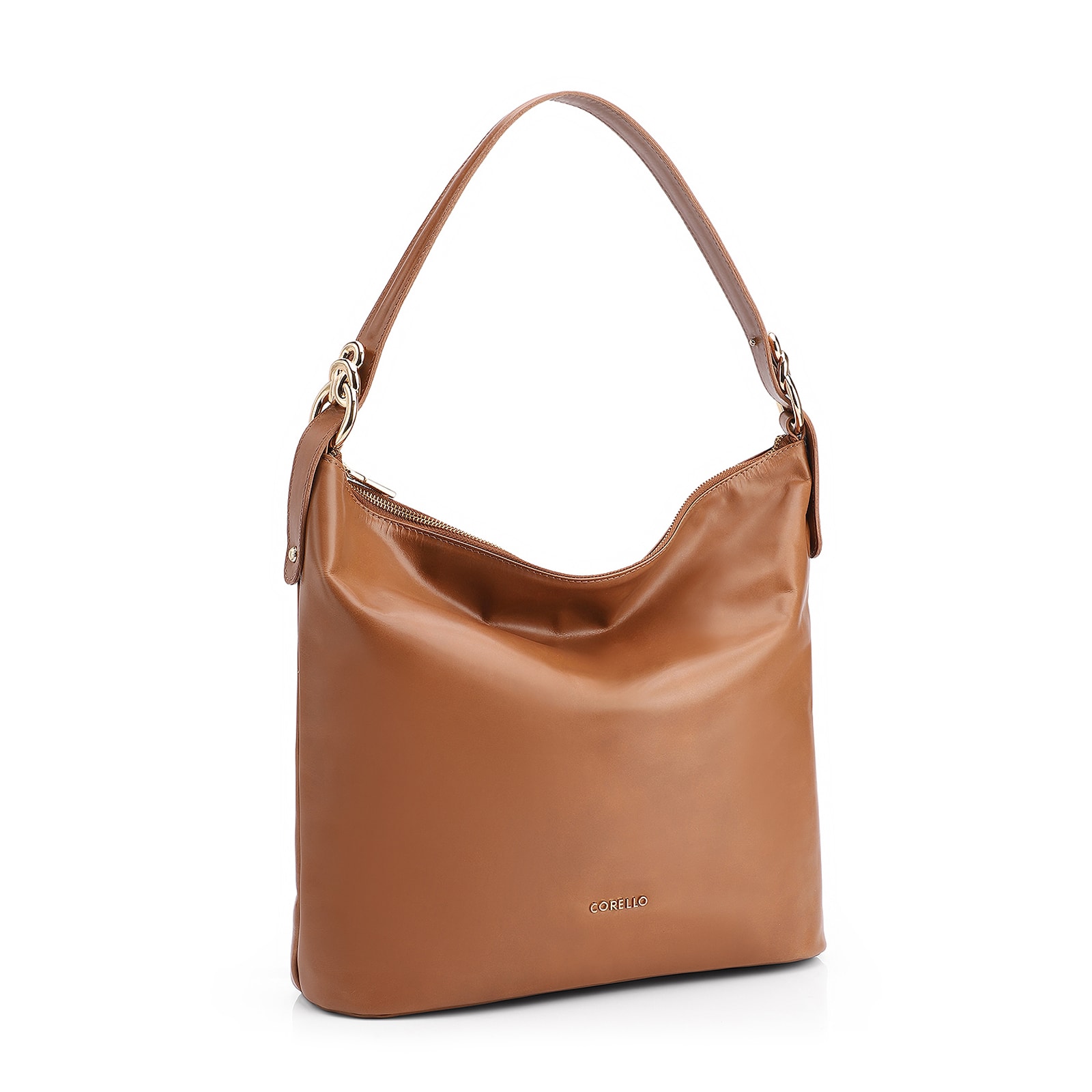 Bolsa Hobo Couro Marrom