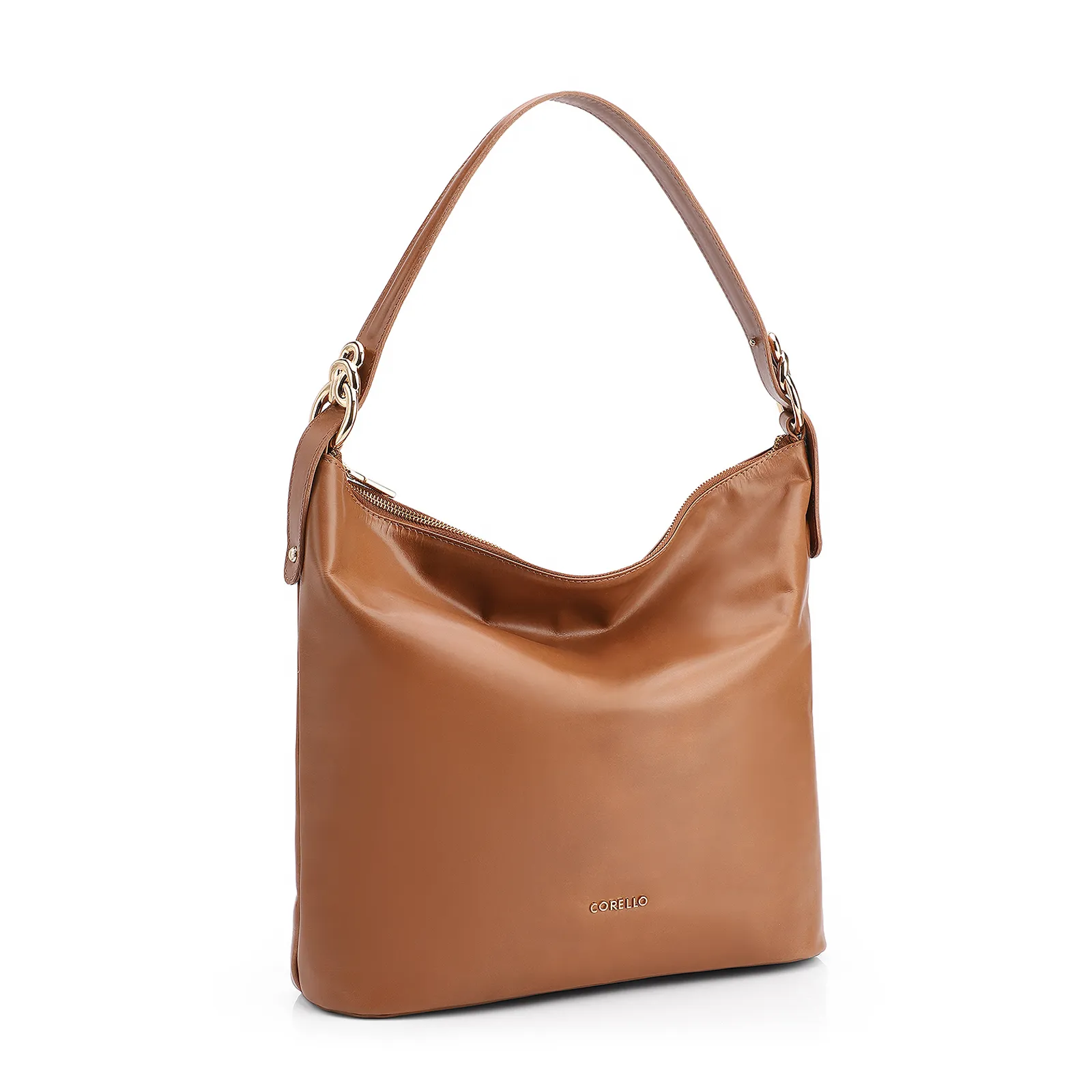 Bolsa Hobo Couro Marrom