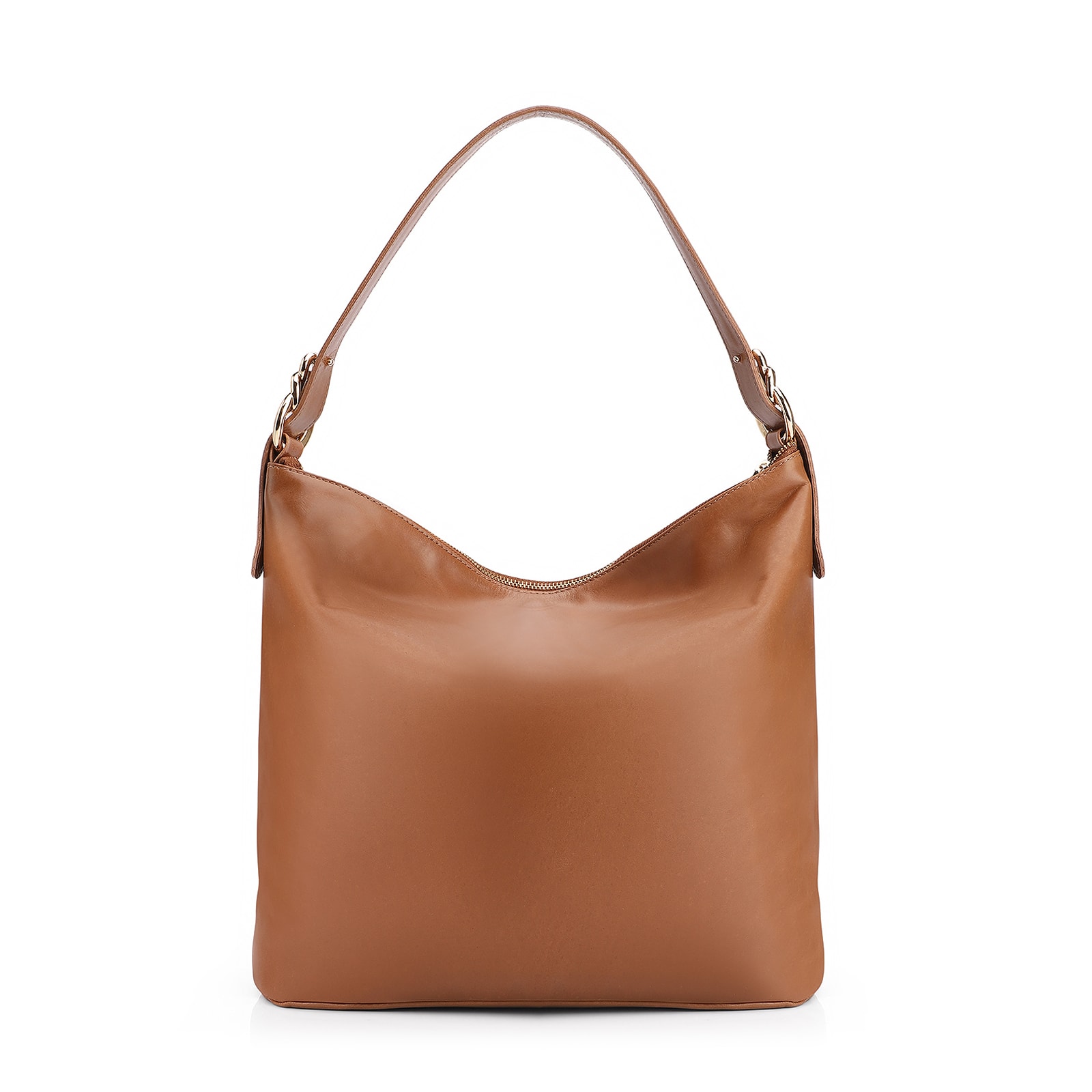 Bolsa Hobo Couro Marrom
