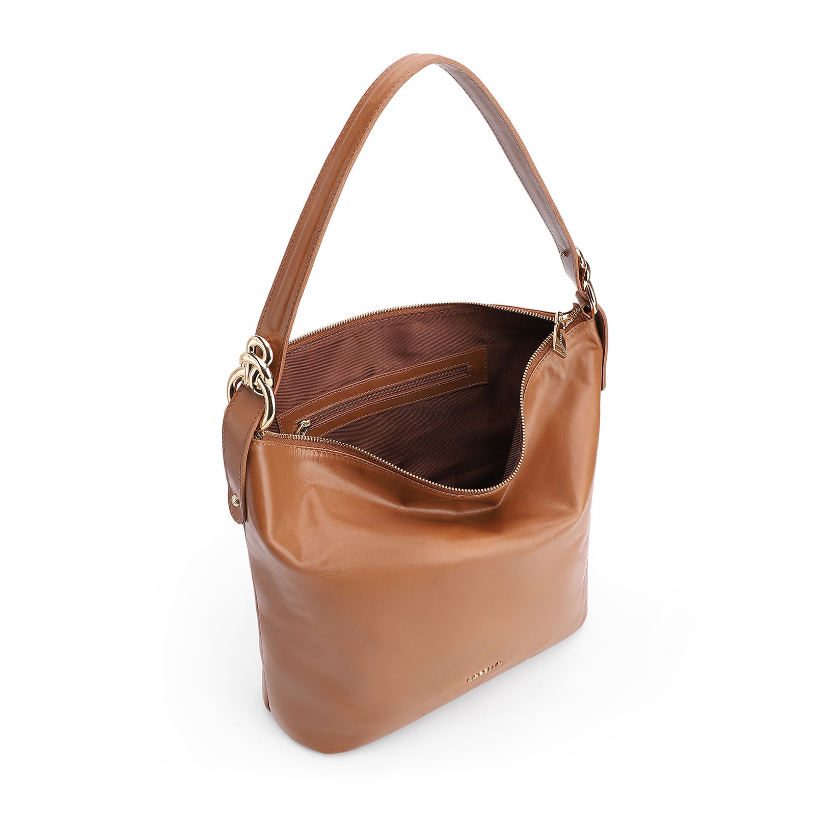 Bolsa Hobo Couro Marrom