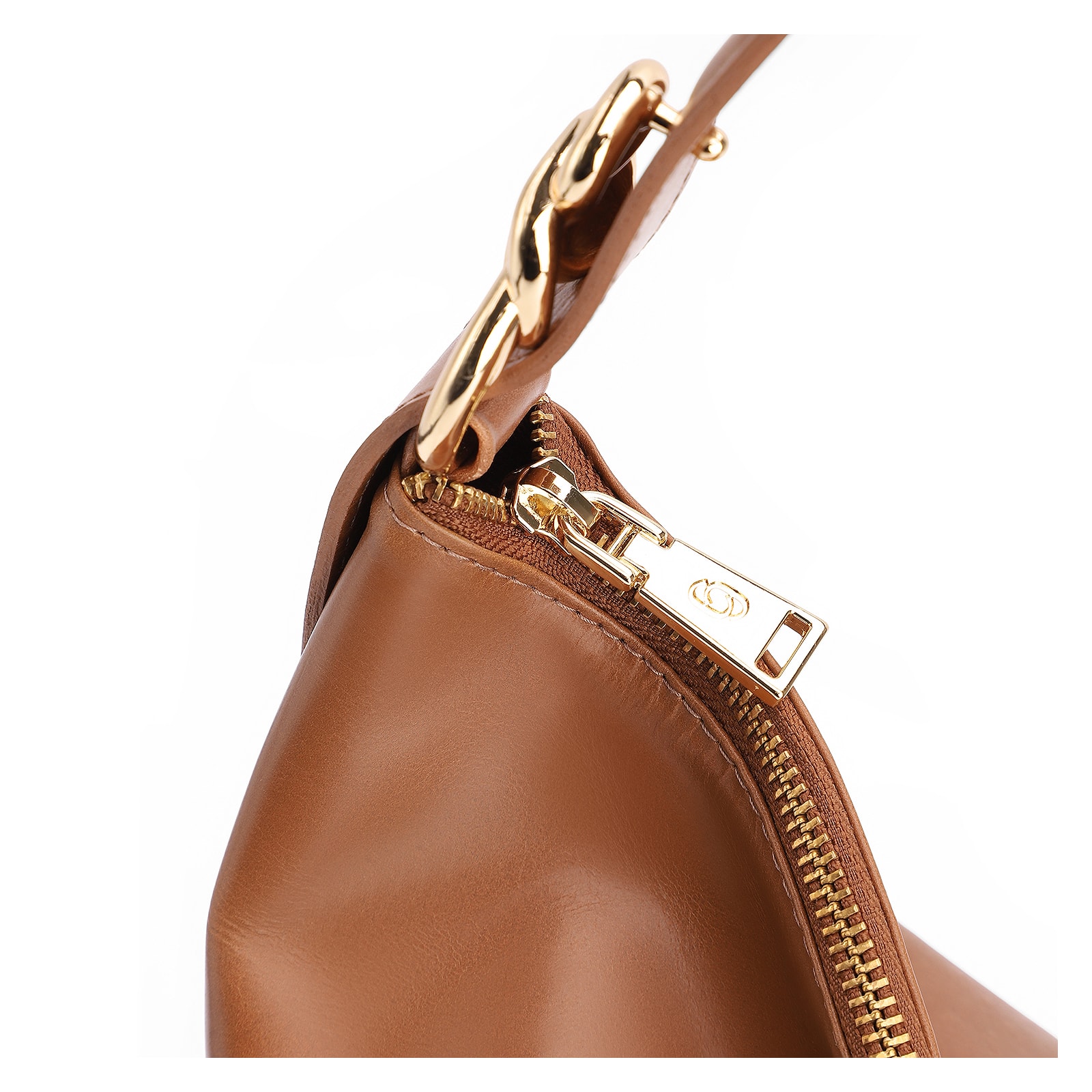Bolsa Hobo Couro Marrom