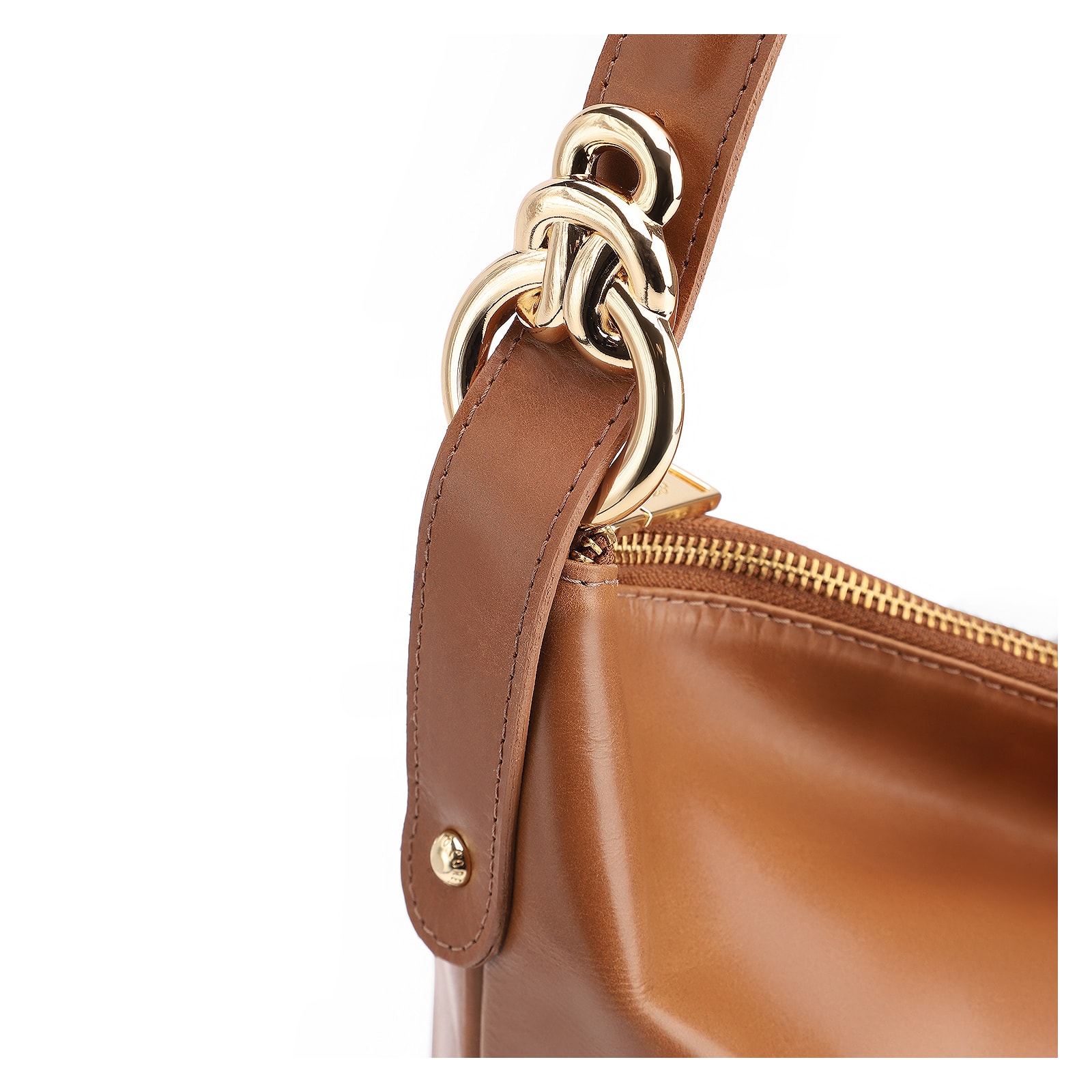 Bolsa Hobo Couro Marrom