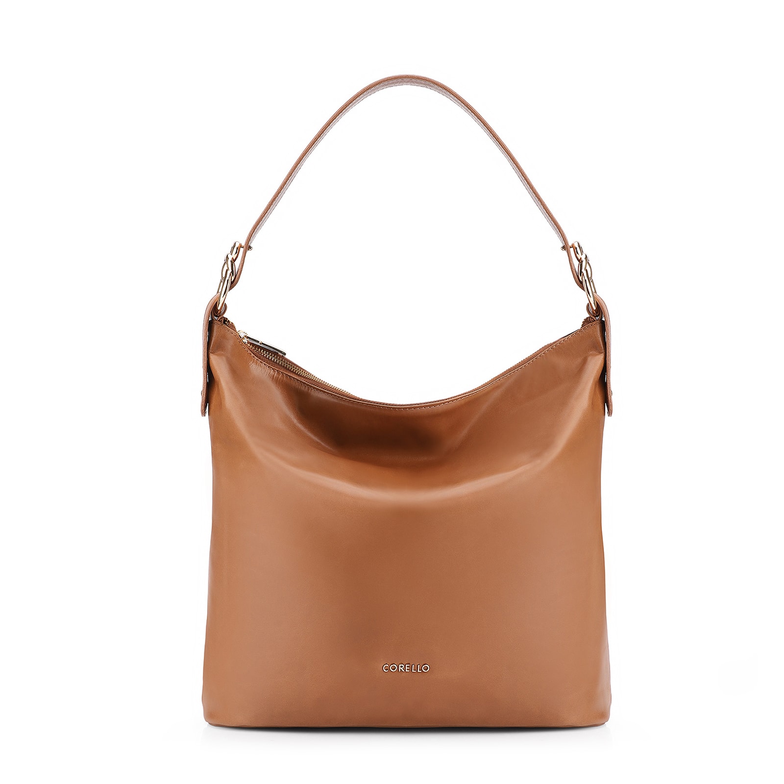 Bolsa Hobo Couro Marrom