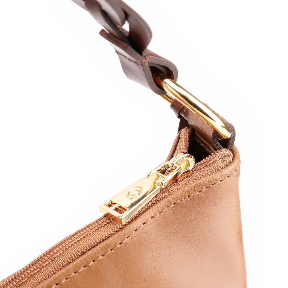 Bolsa Hobo Couro Marrom - imagem 5
