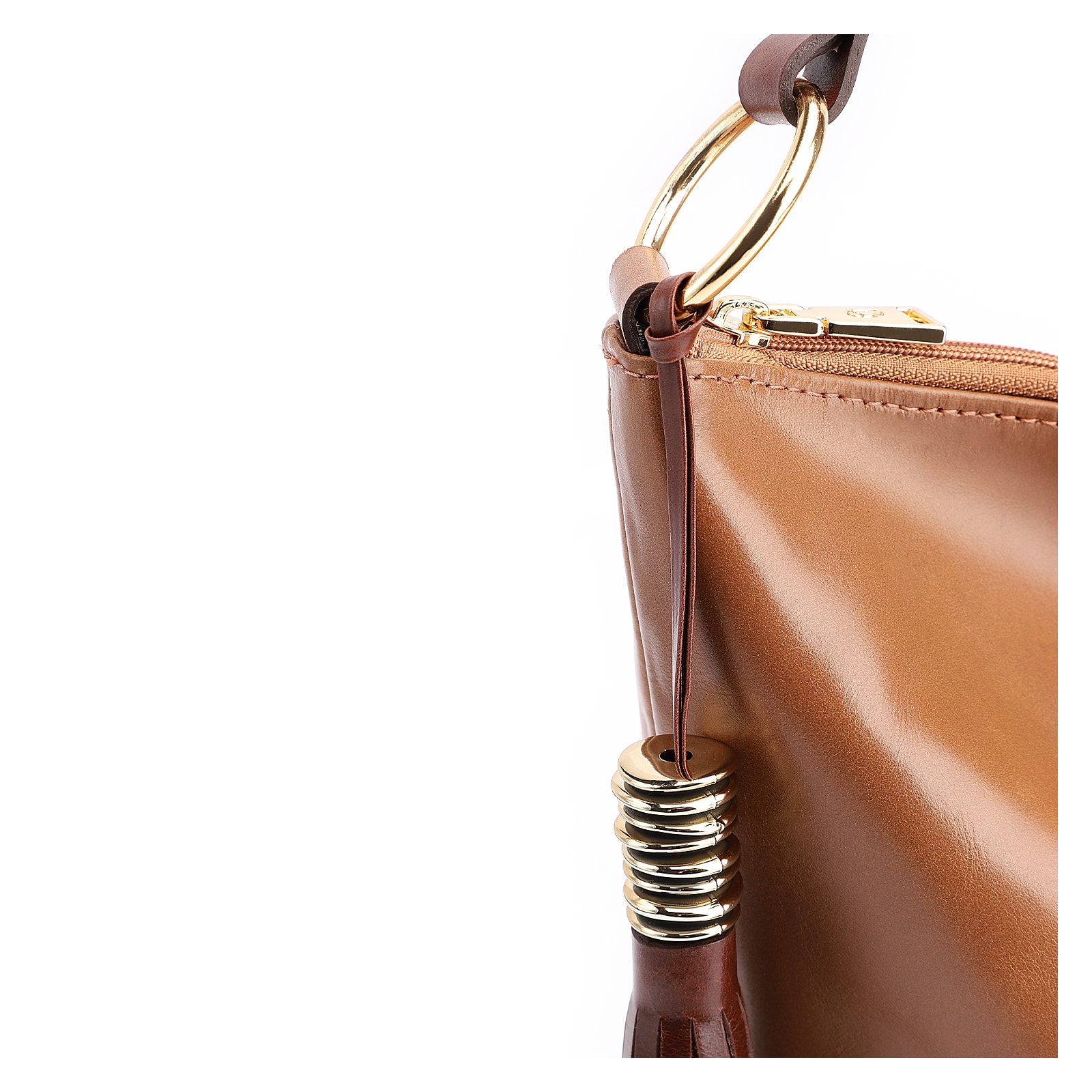 Bolsa Hobo Couro Marrom