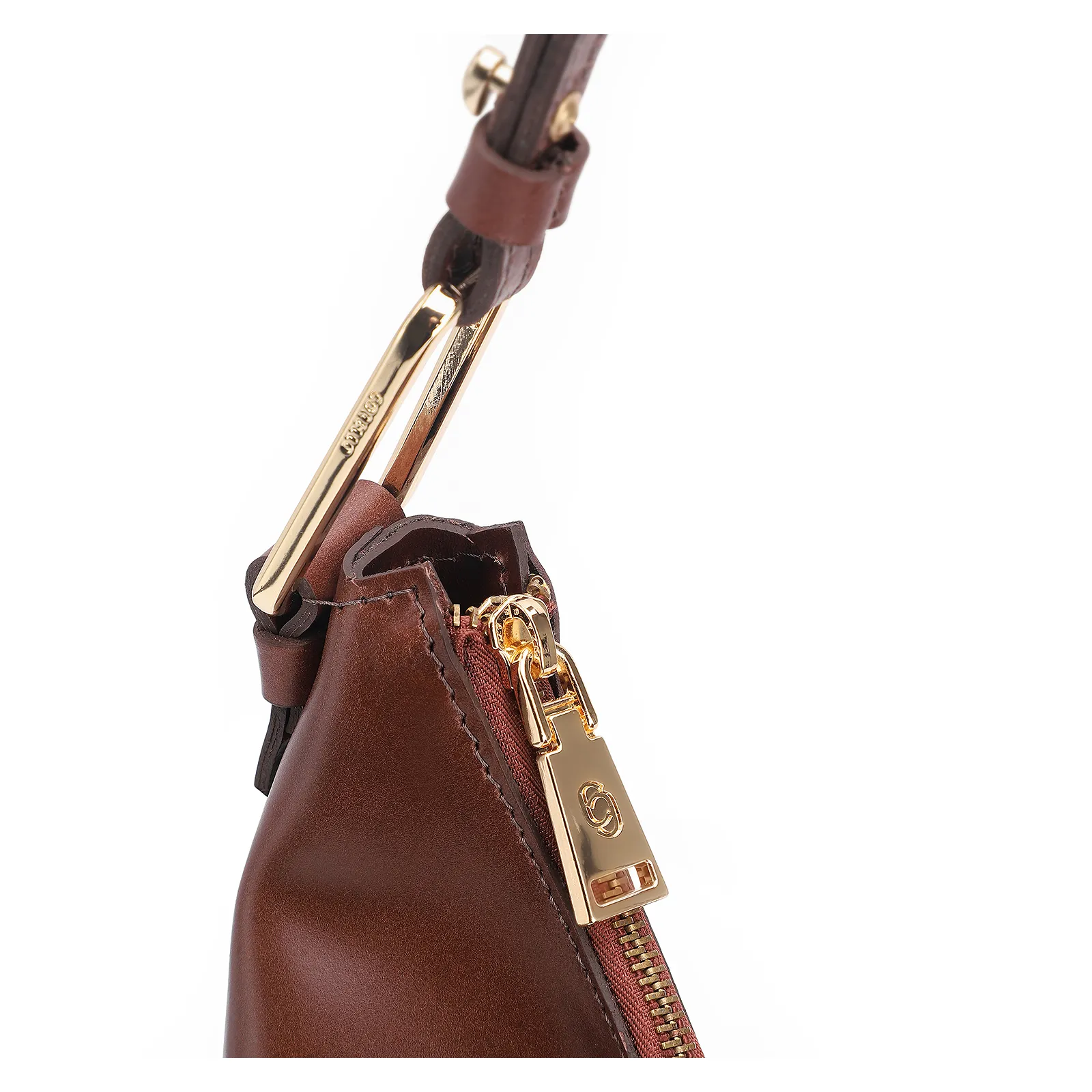 Bolsa Hobo Couro Marrom