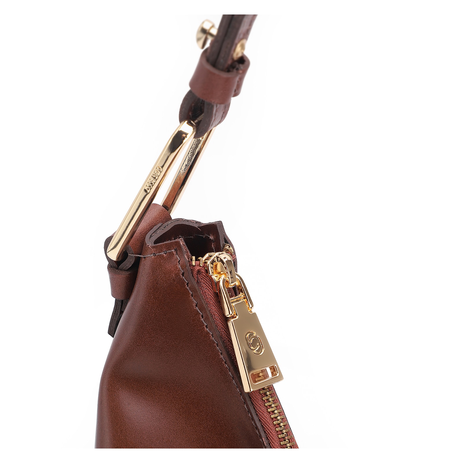 Bolsa Hobo Couro Marrom