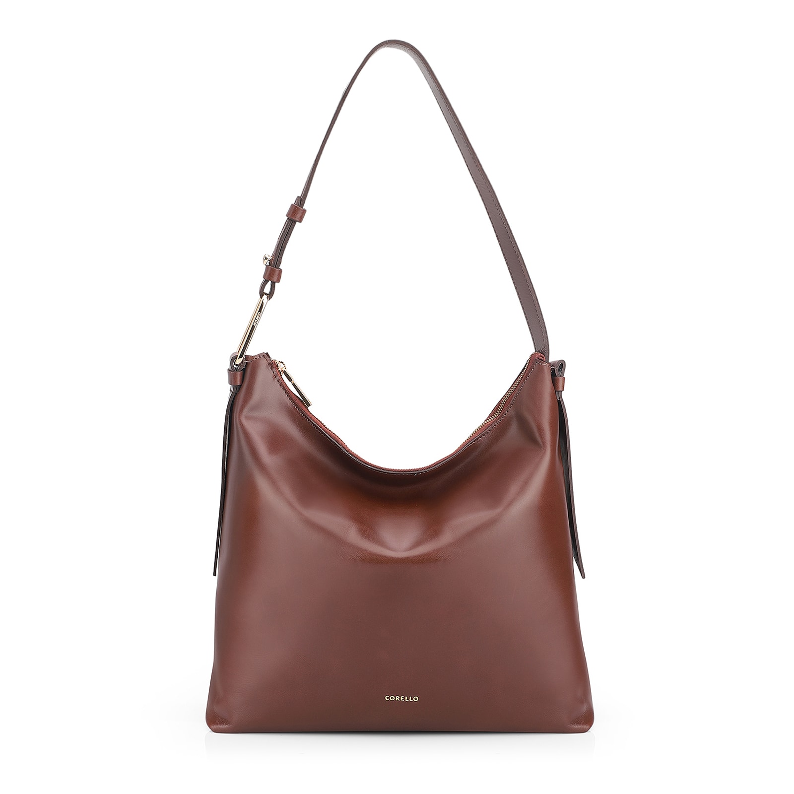Bolsa Hobo Couro Marrom