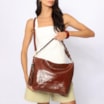 Bolsa Hobo Couro Marrom - imagem 9