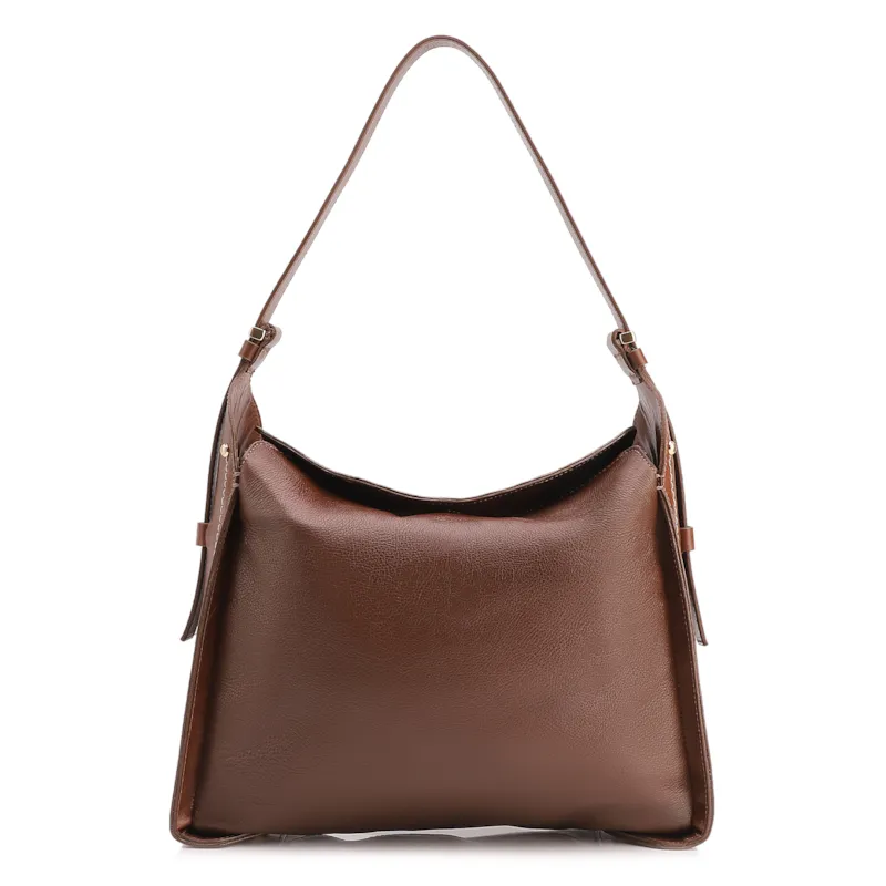Bolsa Hobo Couro Marrom