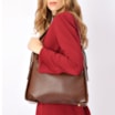 Bolsa Hobo Couro Marrom - imagem 2