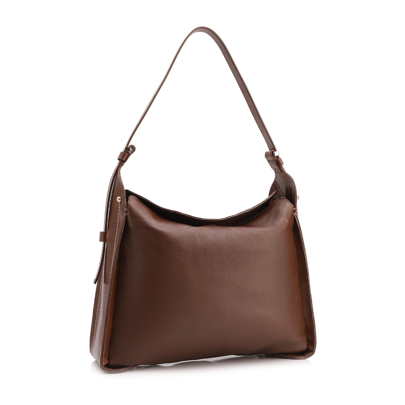 Bolsa Hobo Couro Marrom