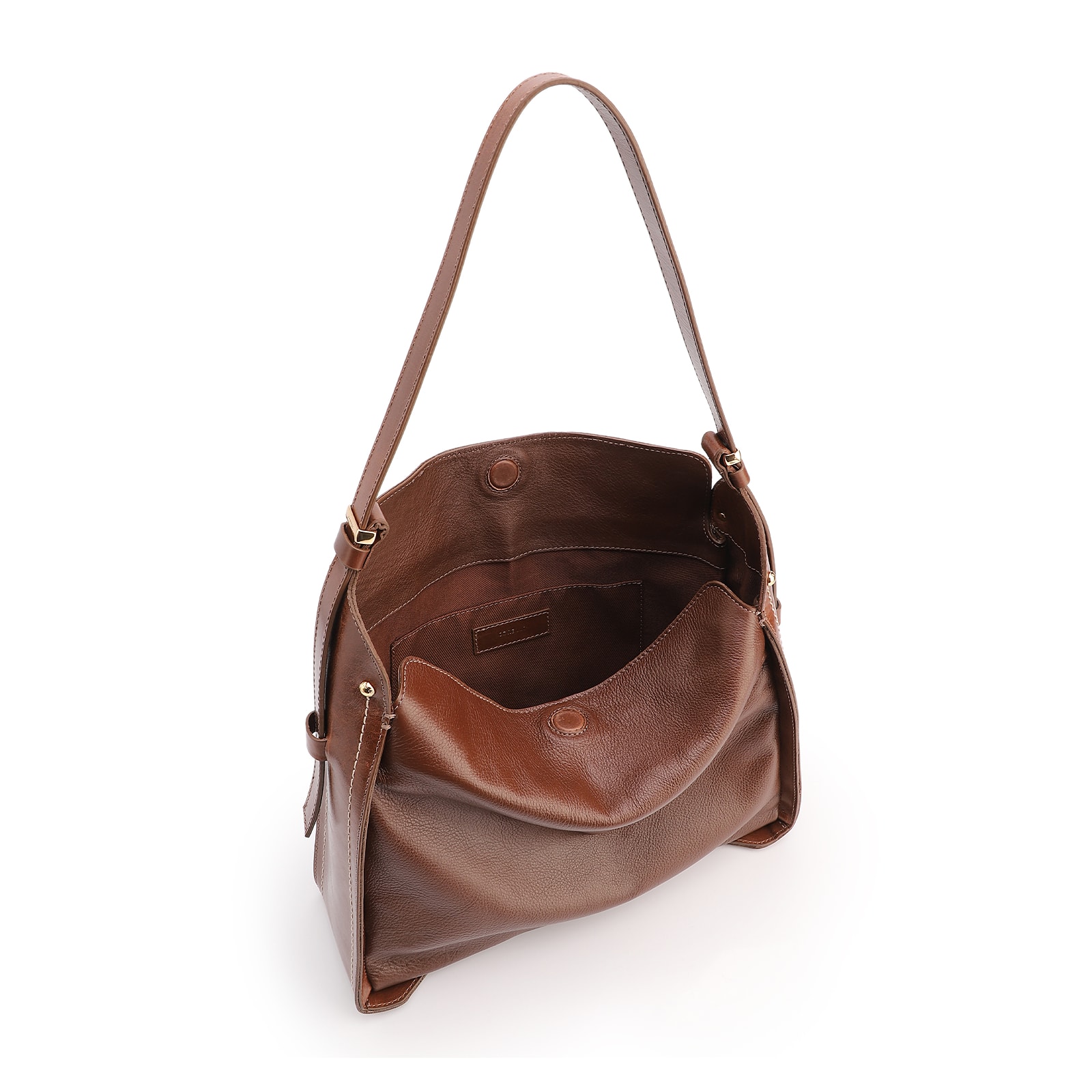Bolsa Hobo Couro Marrom