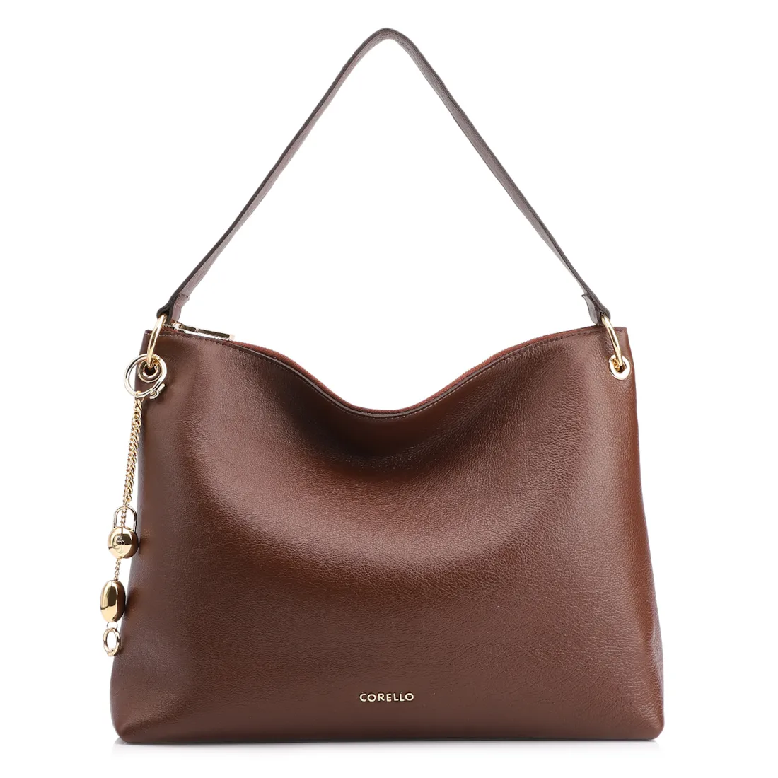 Bolsa Hobo Couro Marrom