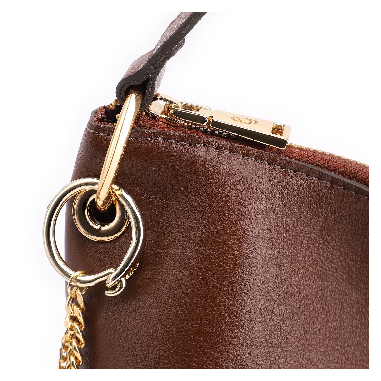 Bolsa Hobo Couro Marrom