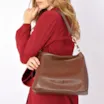 Bolsa Hobo Couro Marrom - imagem 2
