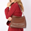 Bolsa Hobo Couro Marrom - imagem 2