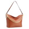 Bolsa Hobo Couro Marrom Claro - imagem 3