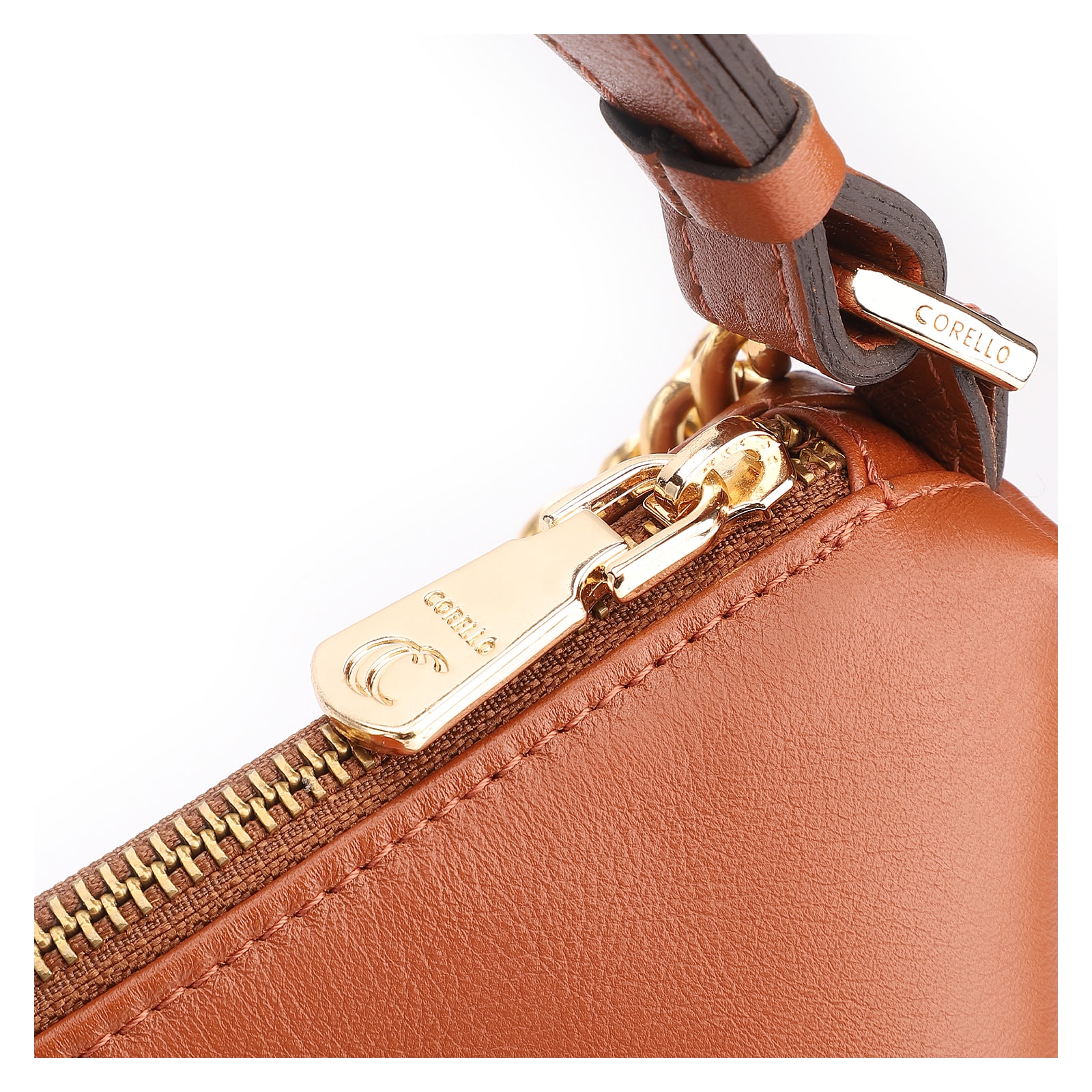 Bolsa Hobo Couro Marrom Claro
