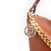 Bolsa Hobo Couro Marrom Claro - imagem 7