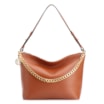 Bolsa Hobo Couro Marrom Claro - imagem 1